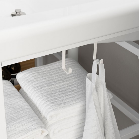 ENHET/TVALLEN banyo mobilyası seti, beyaz