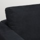 VIMLE 4'lü köşe kanepe ve uzanma koltuğu, saxemara mavi-siyah