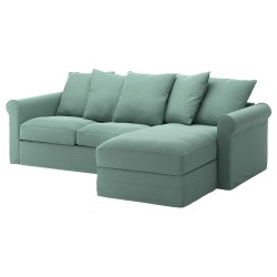 GRÖNLID 2'li kanepe ve uzanma koltuğu, ljungen açık yeşil