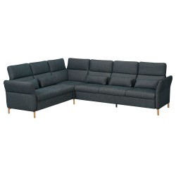FAMMARP 5'li köşe kanepe, tallmyra siyah-gri
