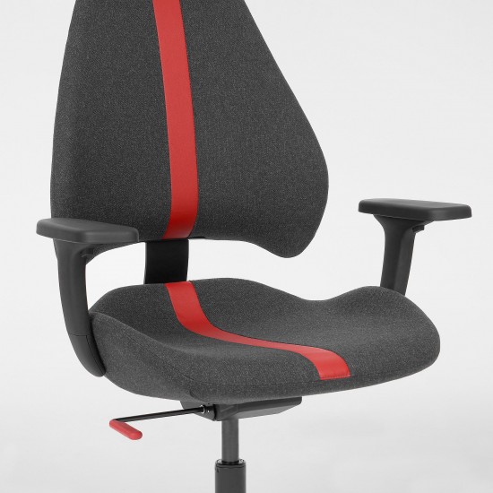 UPPSPEL/GRUPPSPEL oyuncu masası ve sandalyesi, siyah-gri