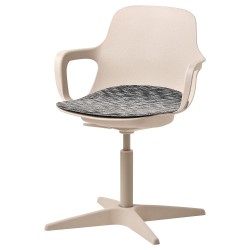 ODGER çalışma sandalyesi, beyaz-bej