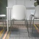 LIDAS/SEFAST sandalye, beyaz-krom kaplama