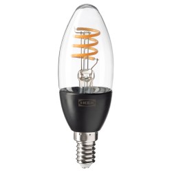 TRADFRI dekoratif LED ampul E14, Işık rengi: Sıcak ışık (2200 Kelvin)