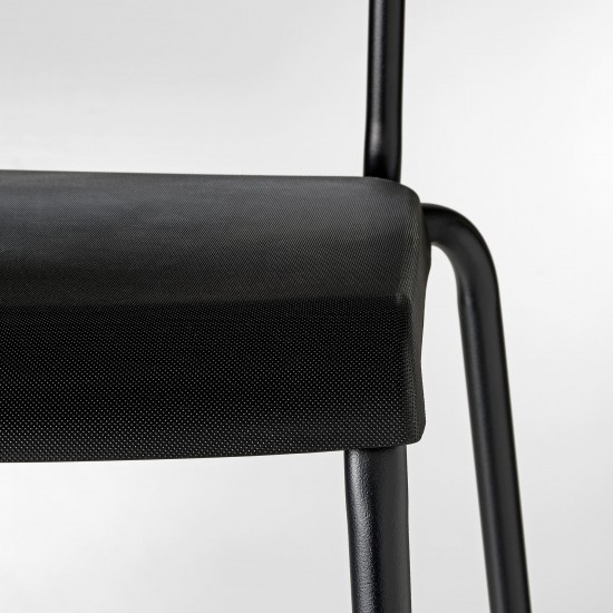 STIG bar sandalyesi, siyah