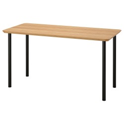 ANFALLARE/ADILS çalışma masası, bambu-siyah