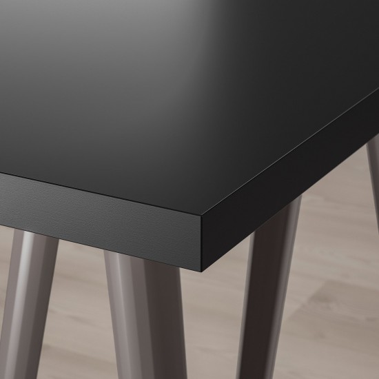 MALVAKT/NARSPEL çalışma masası, siyah-koyu gri