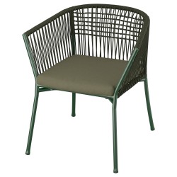 SEGERÖN kolçaklı sandalye, koyu yeşil
