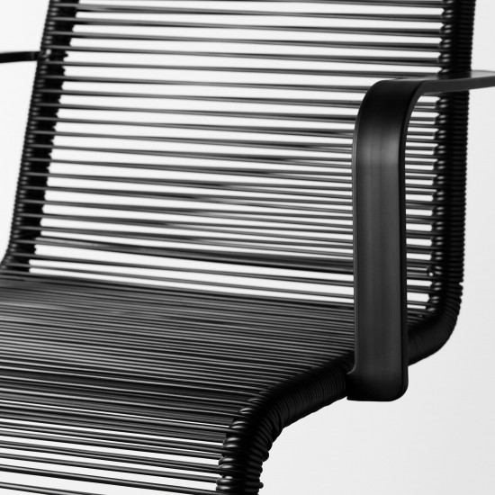 VASMAN kolçaklı sandalye, siyah