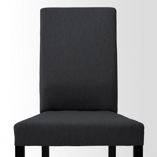 KATTIL kumaş sandalye, knisa koyu gri-siyah