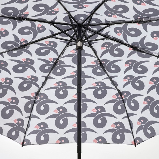 KNALLA şemsiye, beyaz-siyah