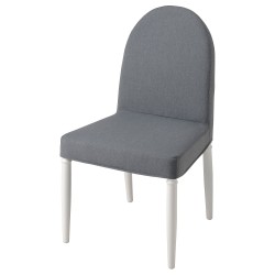 DANDERYD kumaş sandalye, beyaz-vissle gri