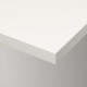 BERGSHULT/GRANHULT duvar rafı kombinasyonu, beyaz-nikelaj kaplama