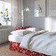 VRETSTORP 3'lü yataklı kanepe, virestad kırmızı-beyaz