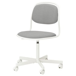 ÖRFJALL çalışma sandalyesi, beyaz-vissle açık gri