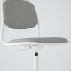 ÖRFJALL çalışma sandalyesi, beyaz-vissle açık gri
