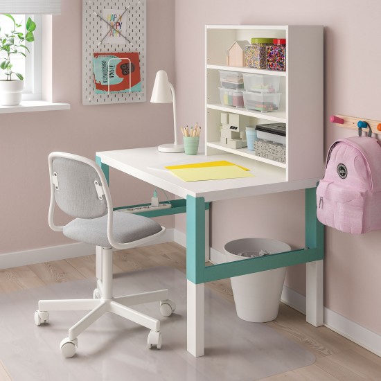 PAHL çocuk çalışma masası, beyaz-turkuaz