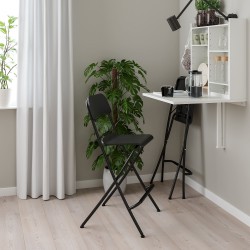 NORBERG/FRANKLIN mutfak masası takımı, beyaz-siyah