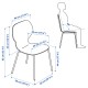 SIGTRYGG/SEFAST sandalye, huş-krom kaplama
