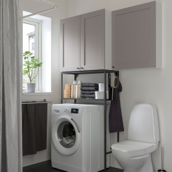 ENHET çamaşır odası ve banyo için raf kombinasyonu, gri-antrasit