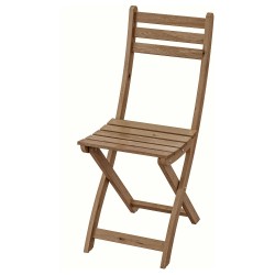 ASKHOLMEN katlanabilir sandalye, açık kahverengi