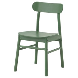RÖNNINGE ahşap sandalye, yeşil