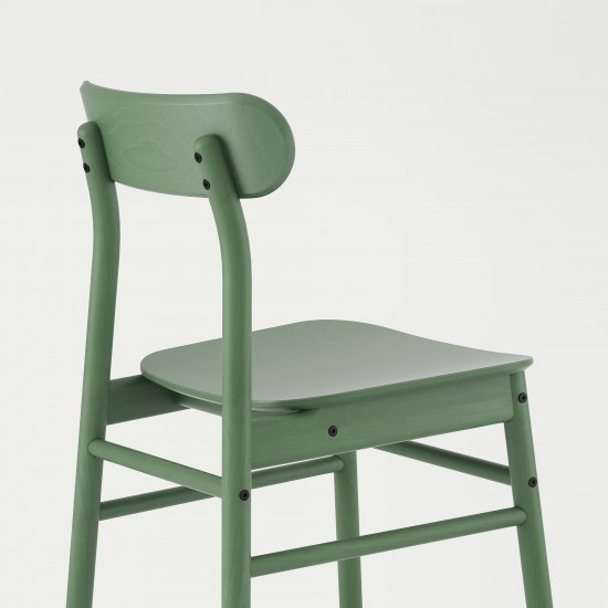 RÖNNINGE ahşap sandalye, yeşil