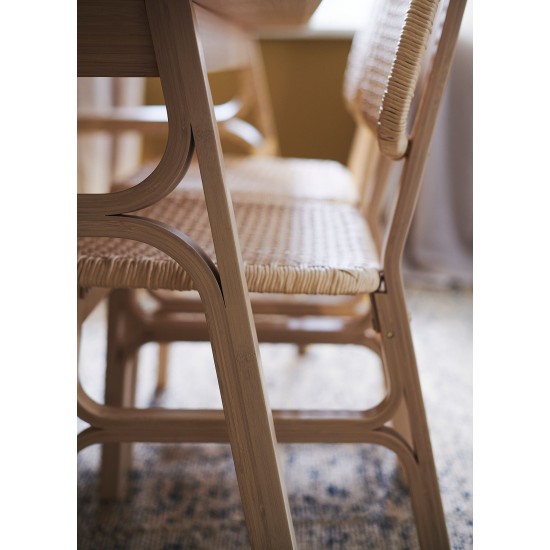 VOXLÖV ahşap sandalye, bambu