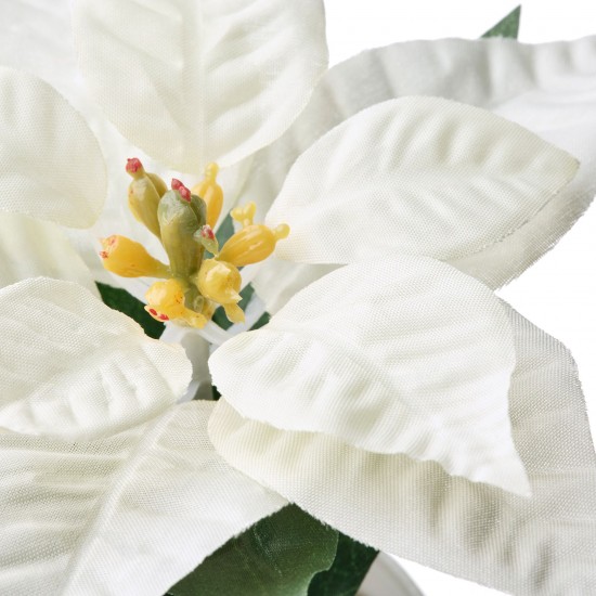 FEJKA saksılı yapay bitki, beyaz