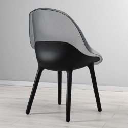BALTSAR plastik sandalye, siyah