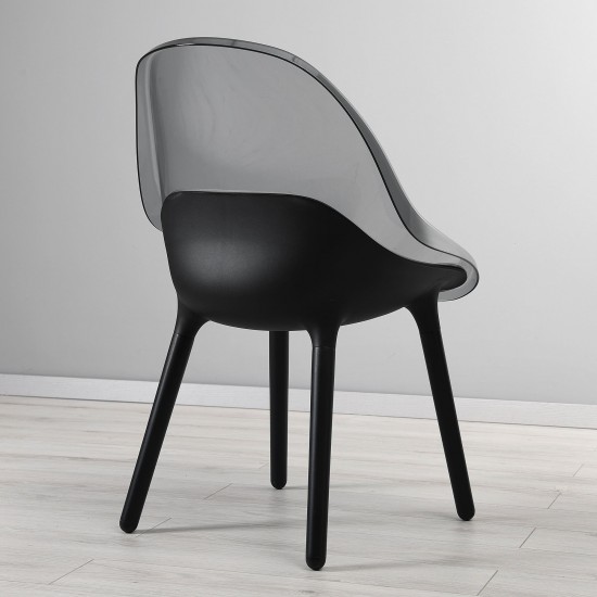 BALTSAR plastik sandalye, siyah