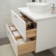 GODMORGON/TOLKEN/KATTEVIK banyo mobilyası seti, beyaz