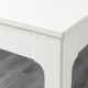 EKEDALEN/KATTIL mutfak masası takımı, beyaz-knisa açık gri