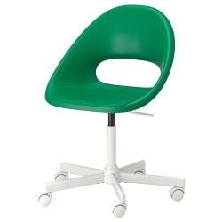 ELDBERGET/MALSKAR çalışma sandalyesi, yeşil-beyaz