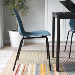 LIDAS/SEFAST sandalye, mavi-siyah