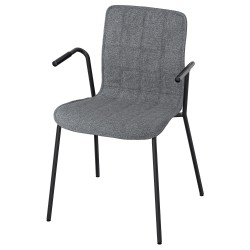 LAKTARE çalışma sandalyesi, gri-siyah