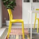 JANINGE plastik sandalye, sarı