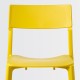 JANINGE plastik sandalye, sarı