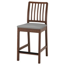 EKEDALEN bar sandalyesi, kahverengi-Orrsta açık gri