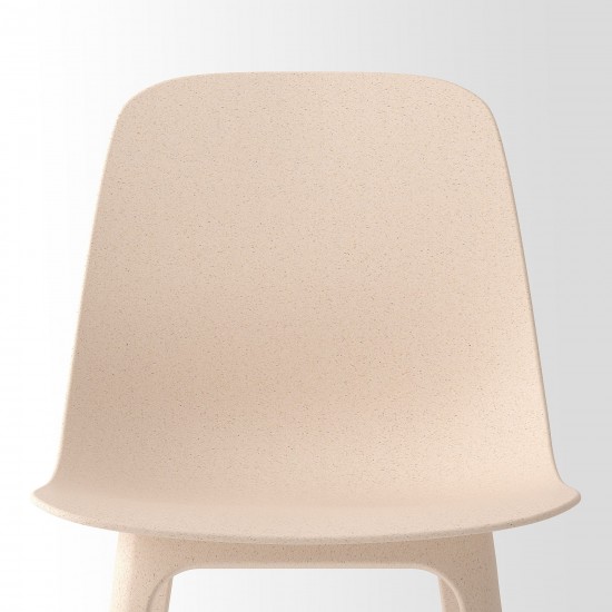 ODGER plastik sandalye, beyaz-bej