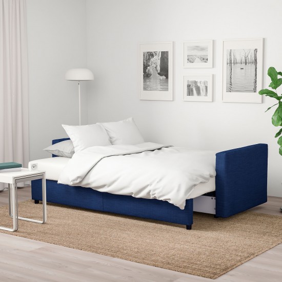 FRIHETEN 3'lü yataklı kanepe, skiftebo mavi