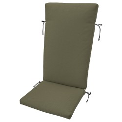 FRÖSÖN sandalye minderi kılıfı, koyu bej-yeşil