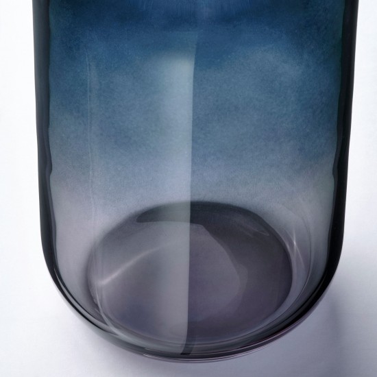 FÖRENLIG vazo, mavi-siyah