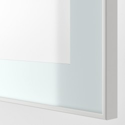 GLASSVIK kapak/çekmece ön paneli, beyaz