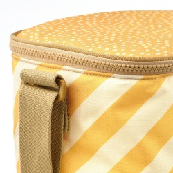 SOMMARFLOX soğutucu çanta, çizgili-parlak sarı
