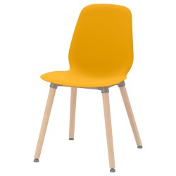 LEIFARNE/ERNFRID plastik sandalye, koyu sarı
