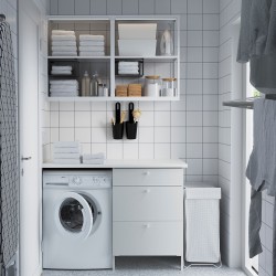 ENHET çamaşır odası ve mutfak için dolap kombinasyonu, beyaz