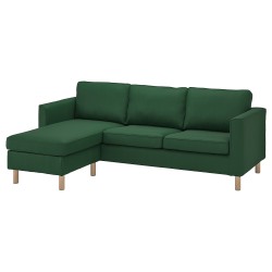 PARUP 2'li kanepe ve uzanma koltuğu, vissle koyu yeşil