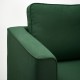 PARUP 2'li kanepe ve uzanma koltuğu, vissle koyu yeşil