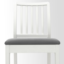 EKEDALEN bar sandalyesi, beyaz-hakebo koyu gri